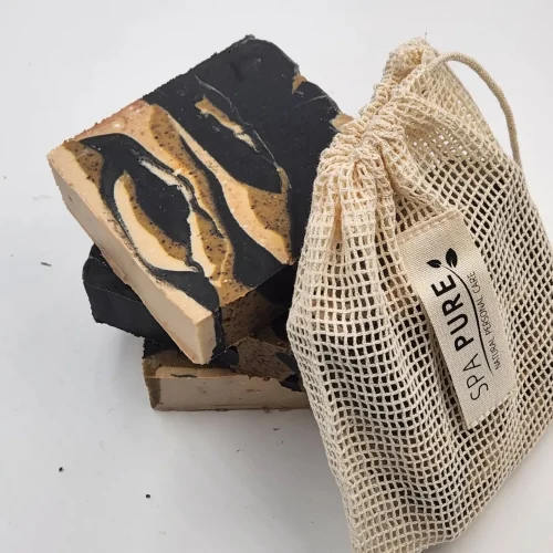 Coffee Shop Goat Milk Soap with Natural Cotton Bag